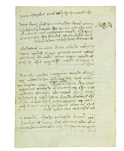 Codex über den Vogelflug, Folio 5 verso von Leonardo da Vinci